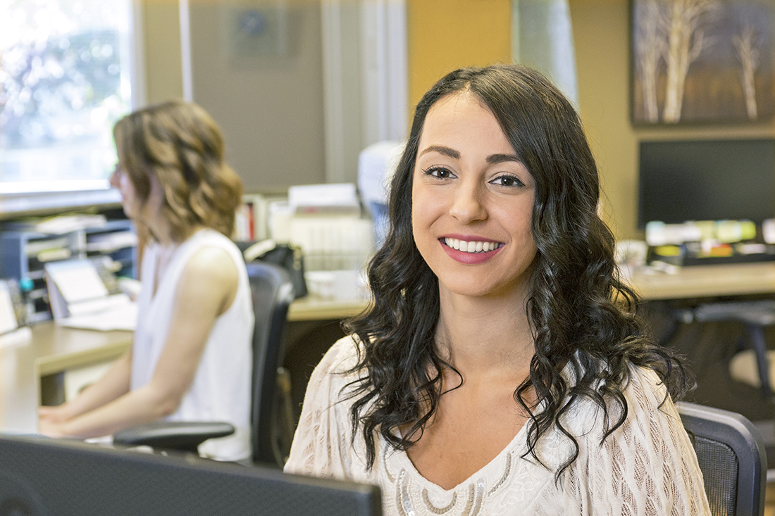 Staff working at a dentist's office in Kamloops, British Columbia, Thompson Okanagan area, Canada