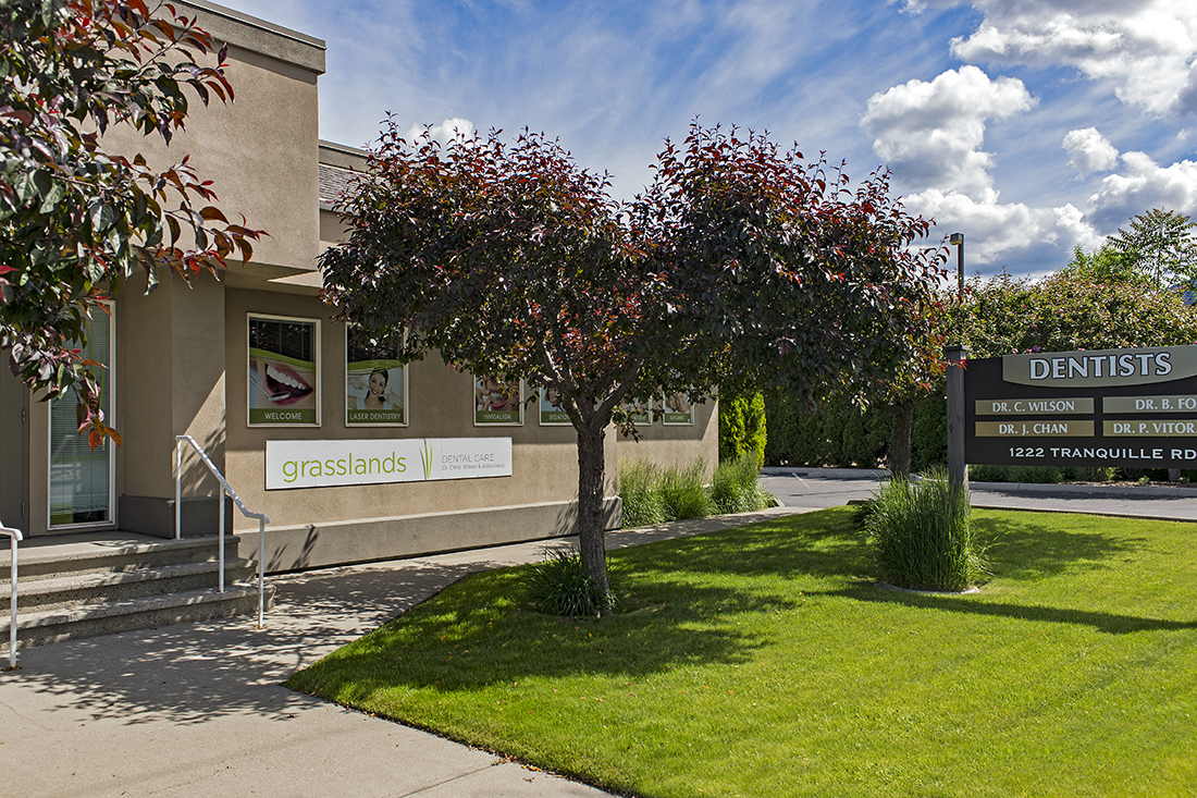 outside facade of a dentist's office in Kamloops, British Columbia, Thompson Okanagan area, Canada
