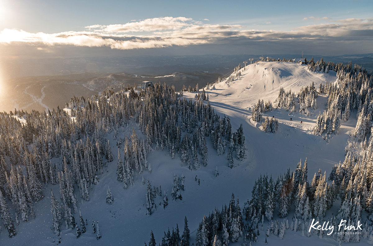 aerial imagery for Sun Peaks corporation, Kamloops, British Columbia, Canada