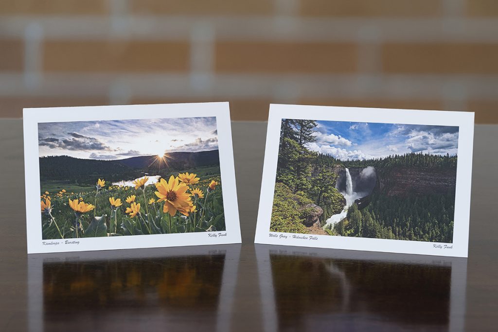 Kamloops commercial and corporate customized greeting cards, including Kamloops, Sun Peaks and Wells Gray, British Columbia, Canada