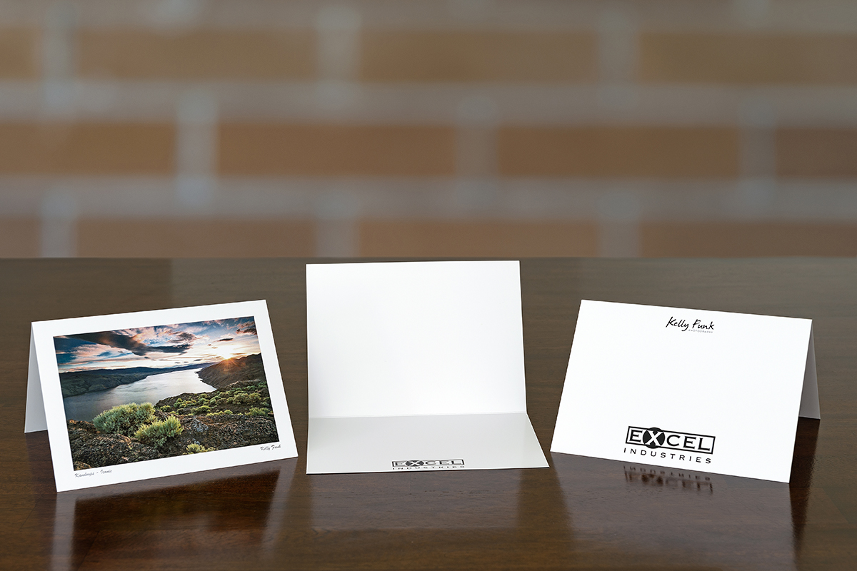 Kamloops commercial and corporate greeting cards examples for Excel Industries, British Columbia, Canada