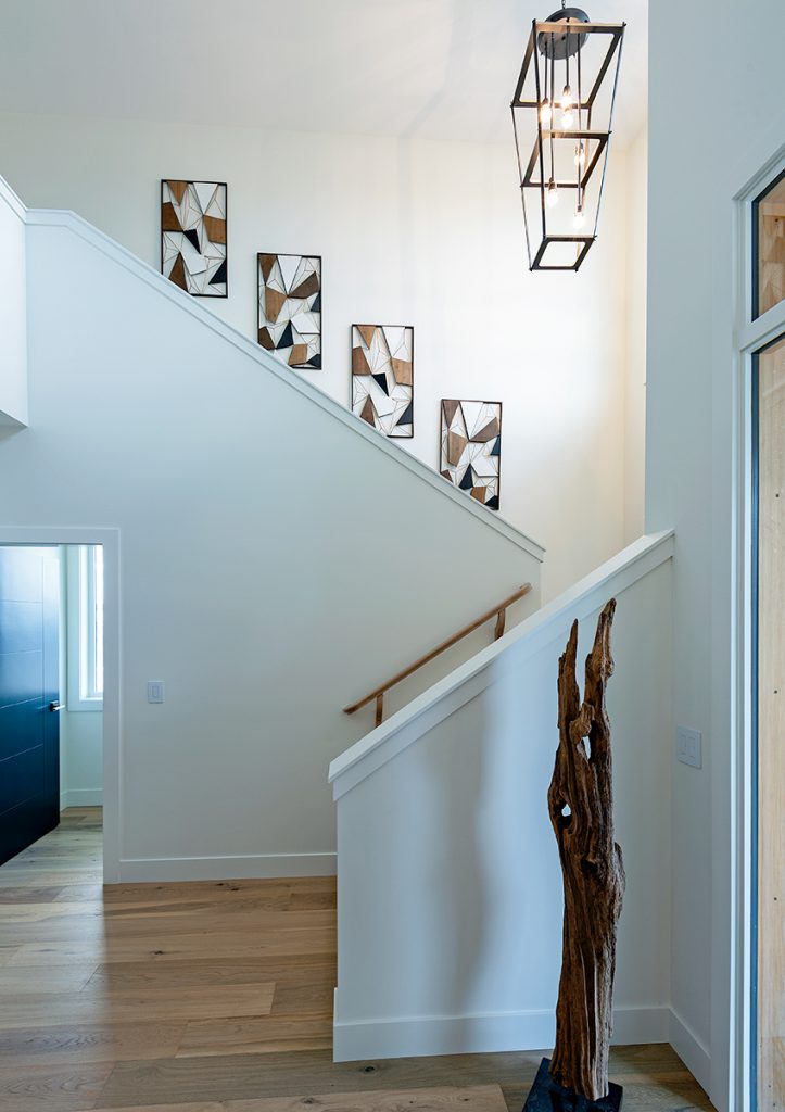 Interior of a Kamloops, British Columbia home for an interior design company during a commercial photography shoot, Canada