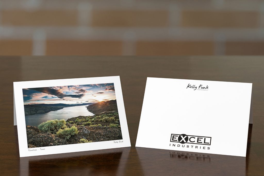 Kamloops commercial and corporate greeting cards examples for Excel Industries, British Columbia, Canada