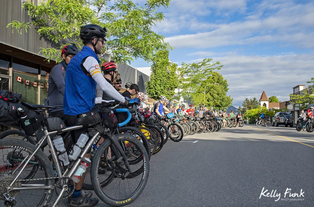 1000 km bike race from Merritt, British Columbia, Thompson Okanagan region, Canada