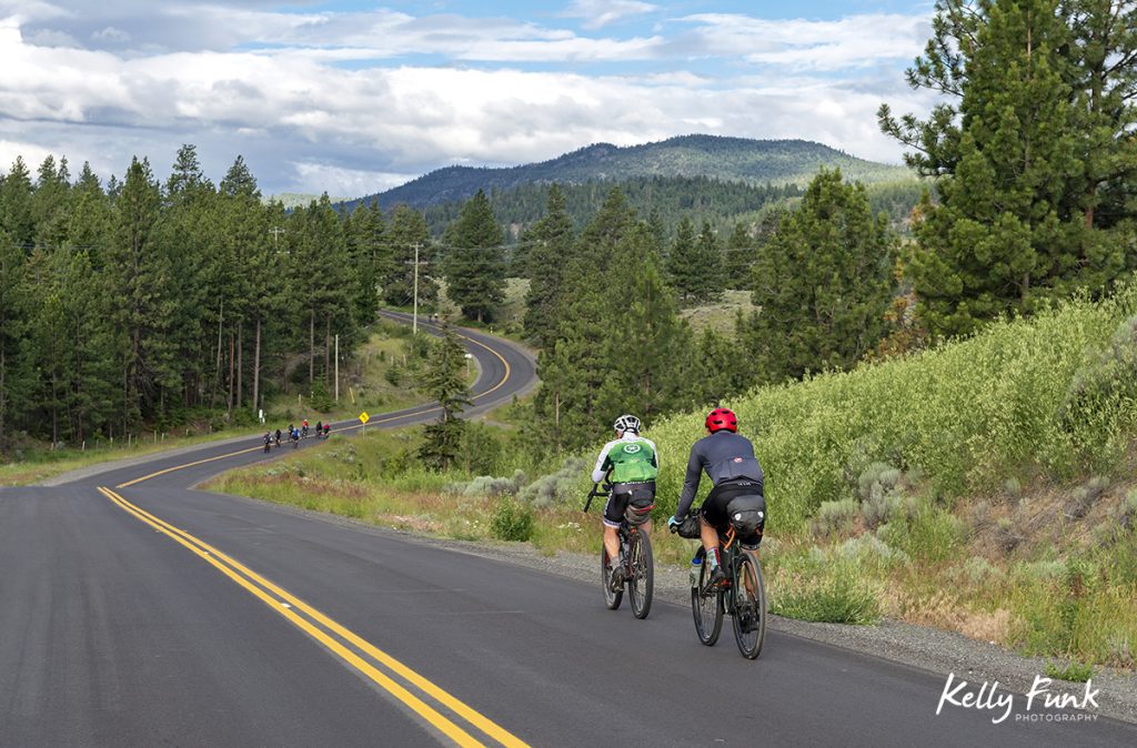 1000 km bike race from Merritt, British Columbia, Thompson Okanagan region, Canada