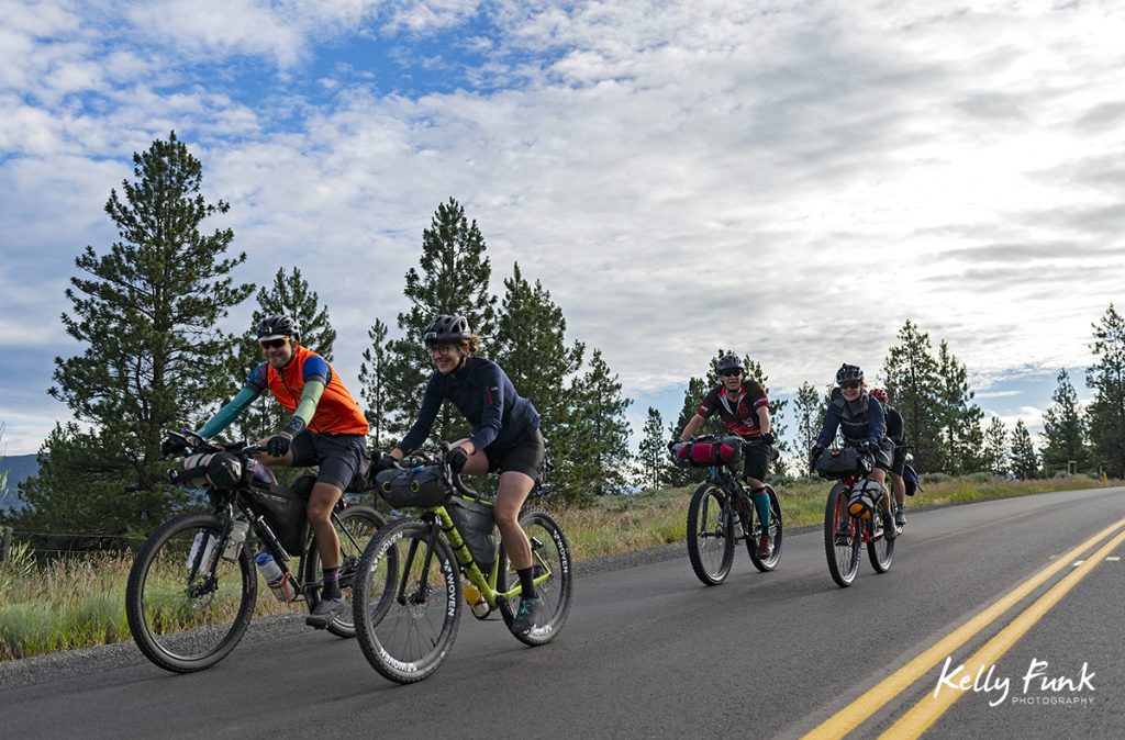 1000 km bike race from Merritt, British Columbia, Thompson Okanagan region, Canada