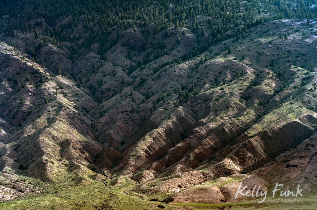 water eroded formations in the lowlands of Lac du Bois Protected grasslands, British Columbia, Canada