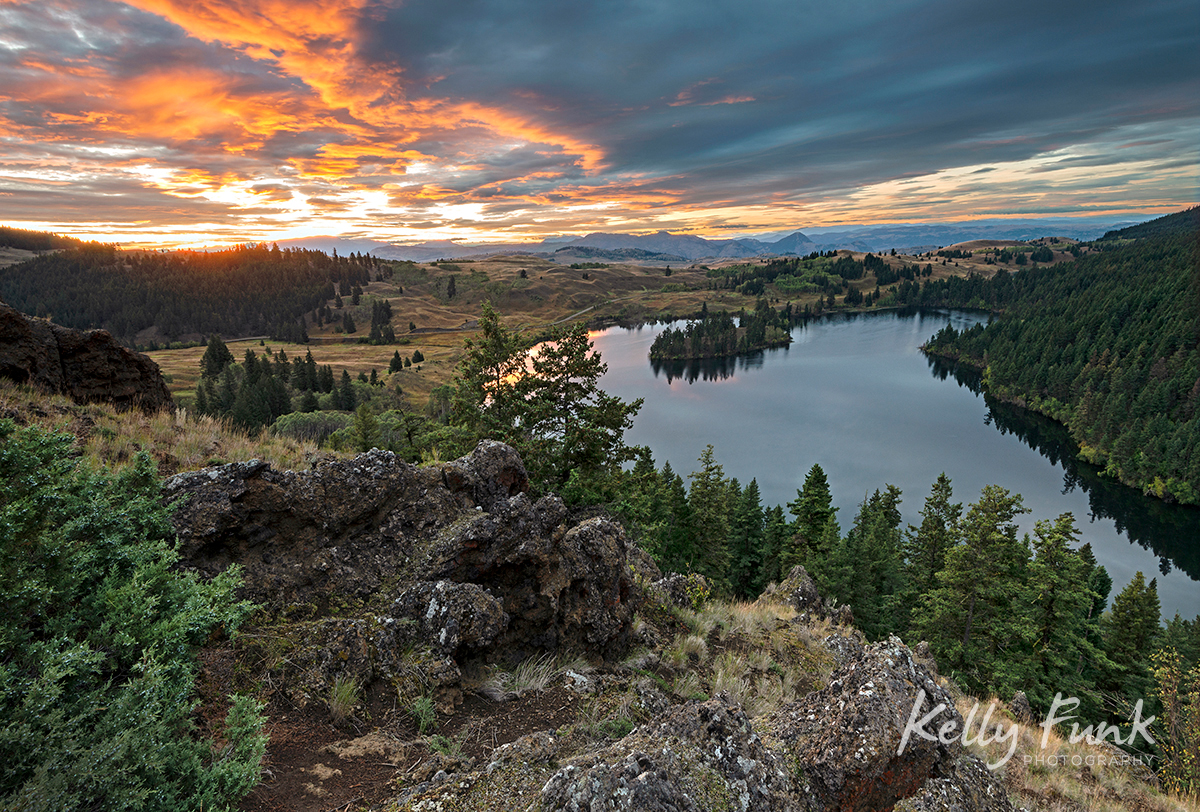 Lac Du Bois in the protected Lac Du Bois Grasslands during a commercial shoot near Kamloops, Thompson Okanagan region, British Columbia, Canada