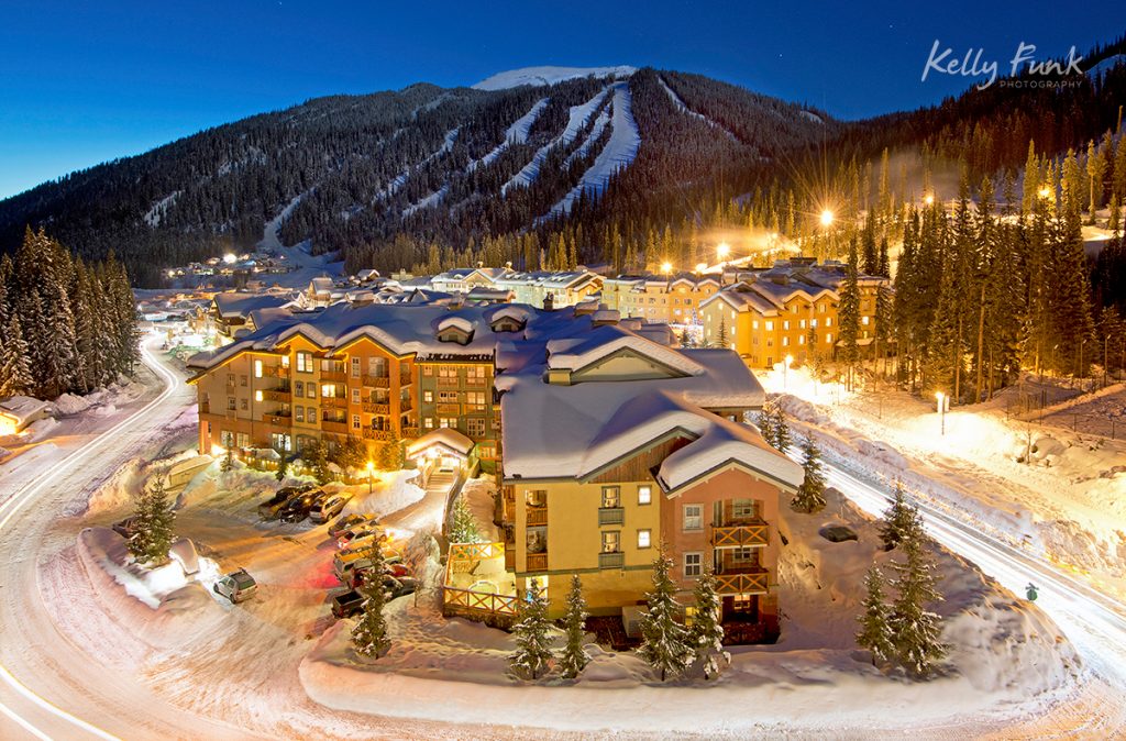 the village of sun peaks resort, kamloops, british columbia, thompson okanagan region, canada