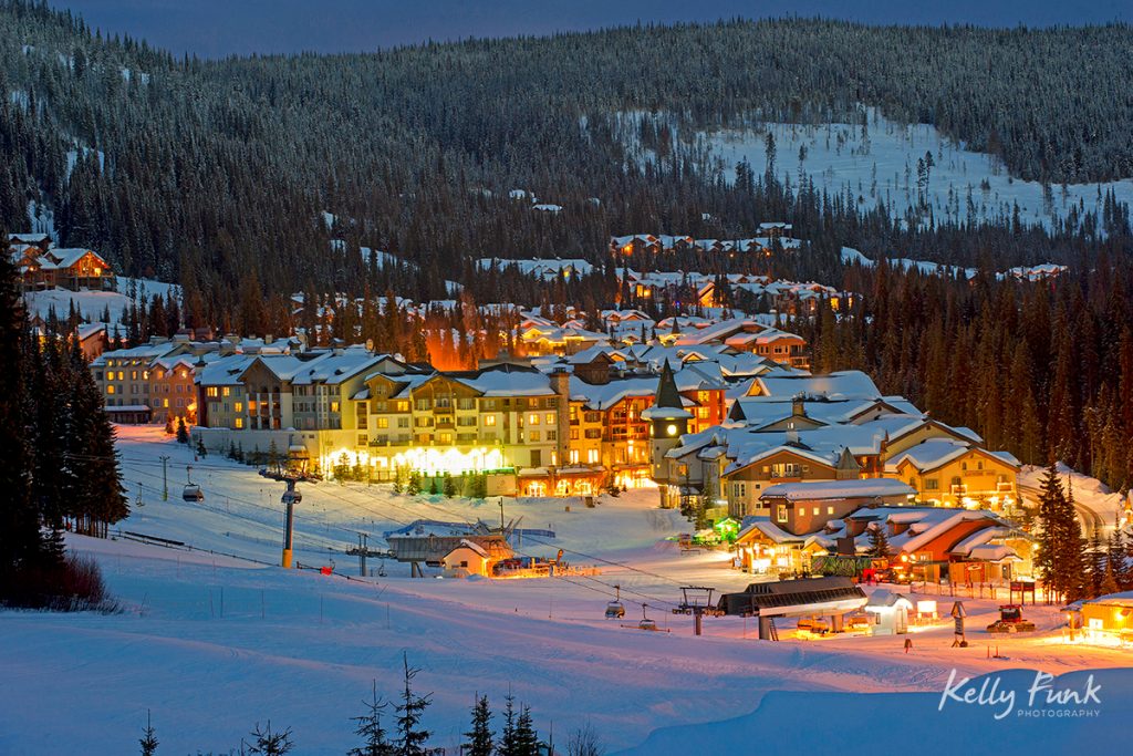 the village of sun peaks resort, kamloops, british columbia, thompson okanagan region, canada