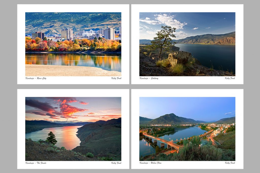 examples of corporate greeting cards from the Kamloops and Sun Peaks areas of BC, Canada