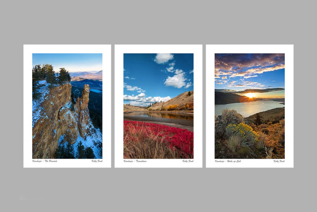 examples of corporate greeting cards from the Kamloops and Sun Peaks areas of BC, Canada