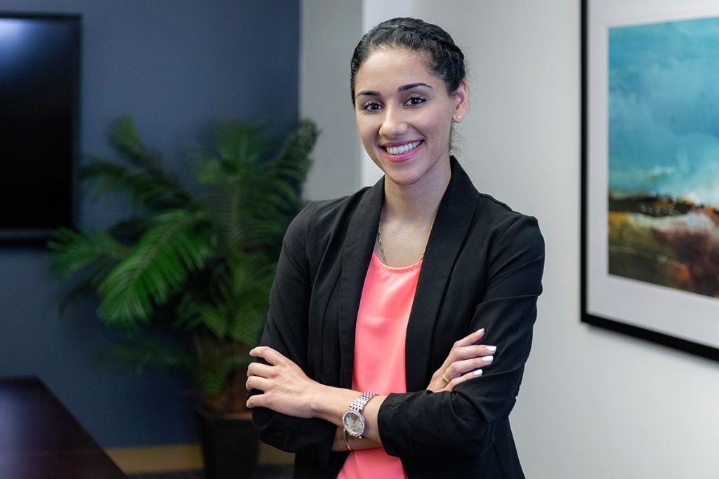 portrait of a business woman at RBC board room, Kamloops, British Columbia, Canada