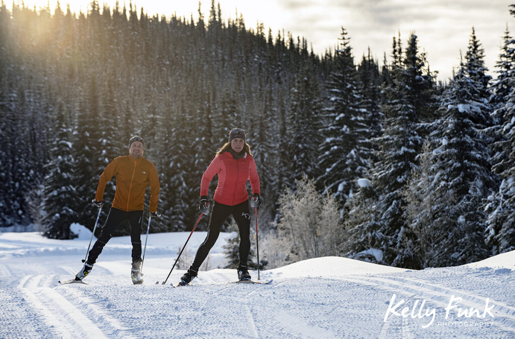 Skate skiers