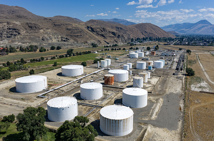 Kelly Funk Petroleum storage Aerial drone photography 169